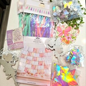 Fairy/ butterfly/ magical birthday hanging decorations